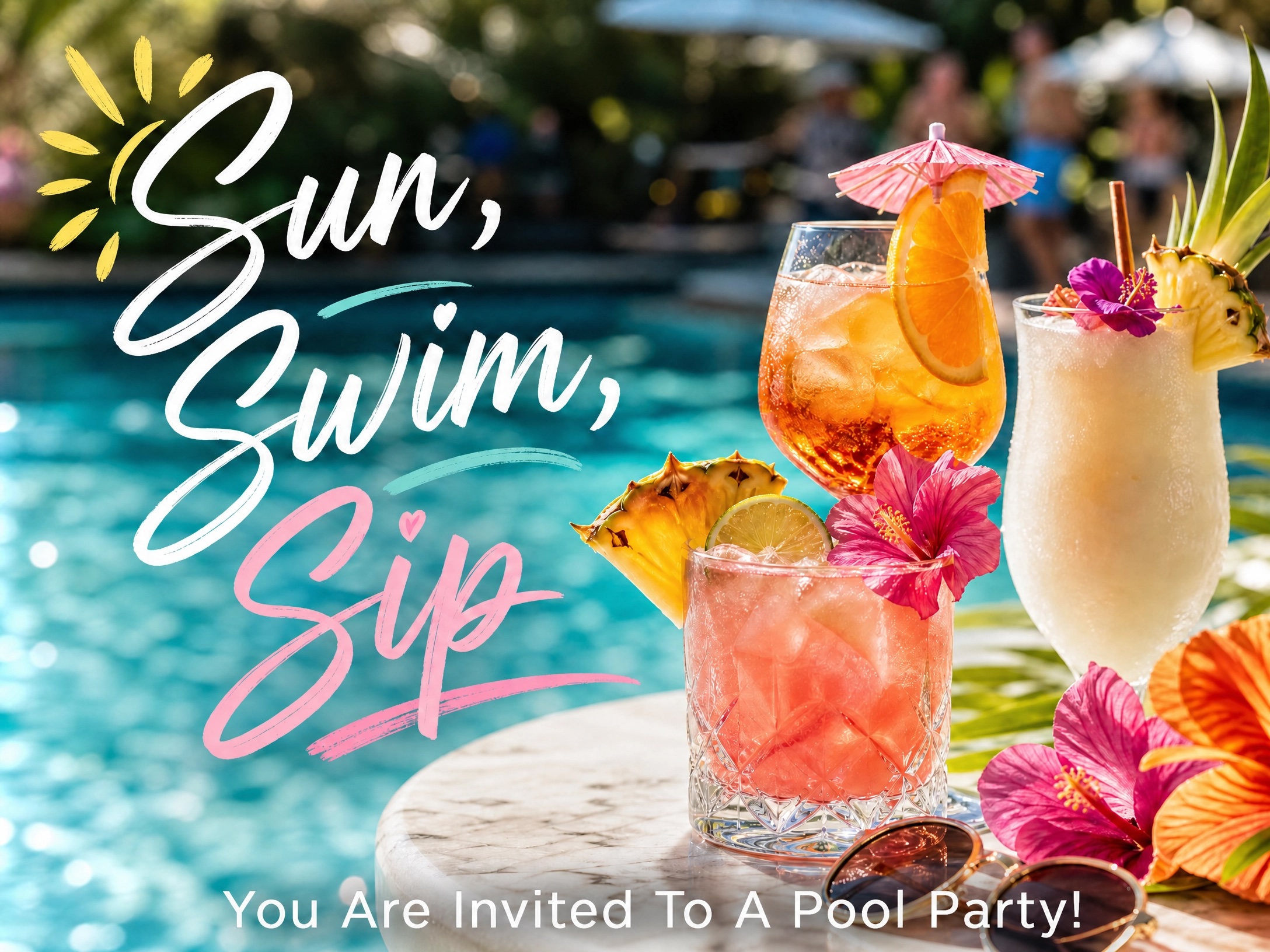 Pool Party Invitation Wording