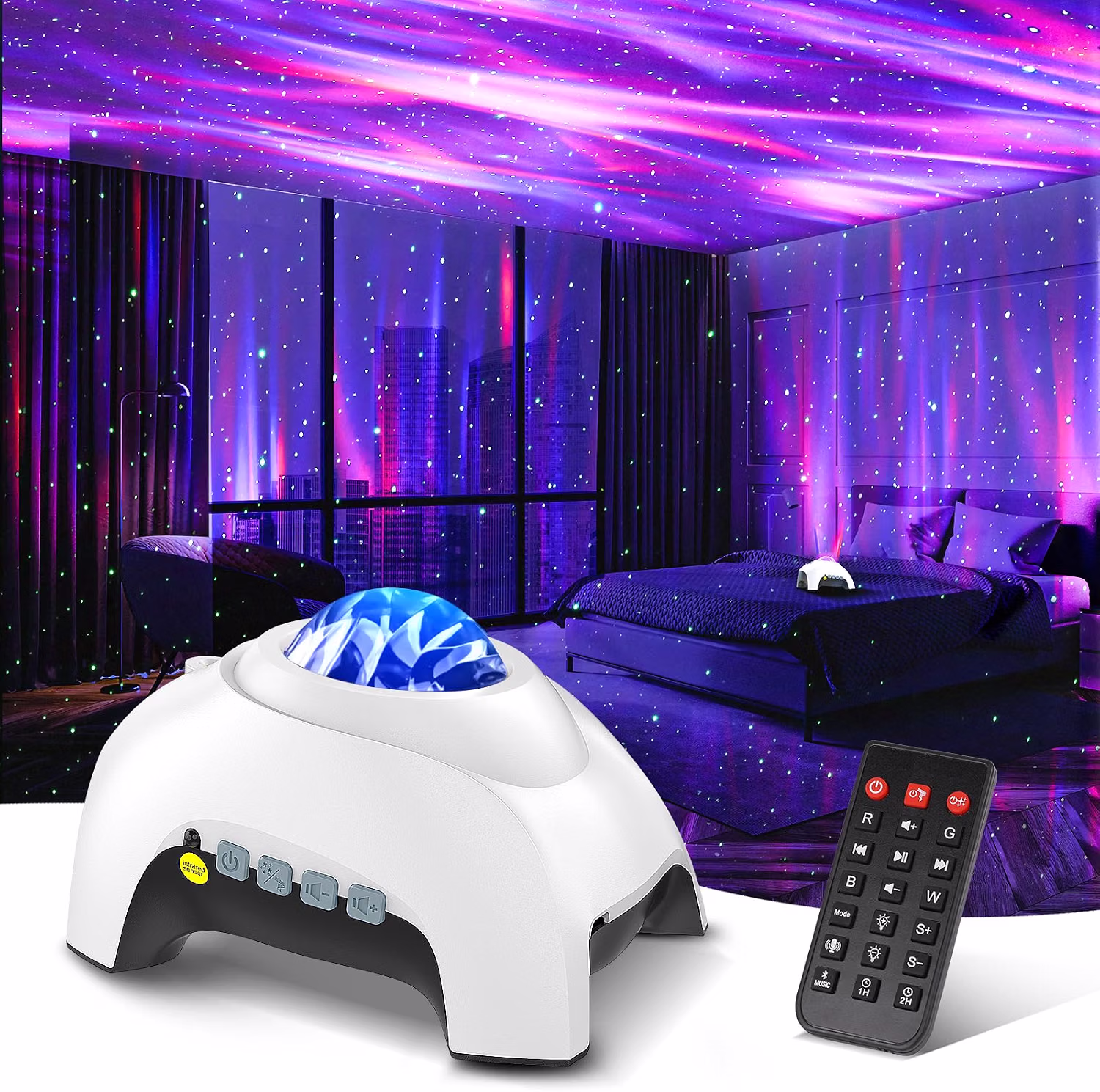 bedroom led light northern lights