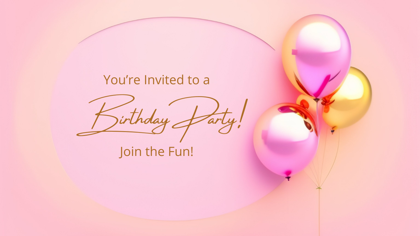digital birthday invitation