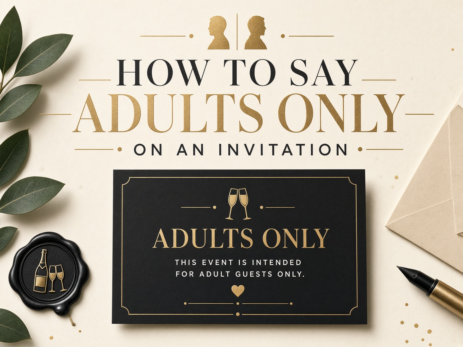 How to Word Adults-Only Invitations Without Sounding Harsh
