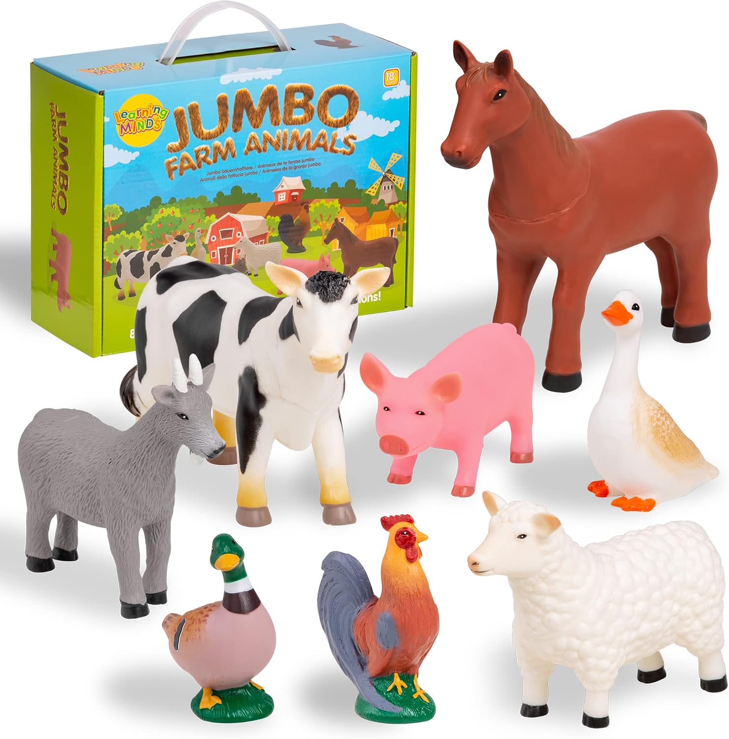 jumbo toy farm animal set