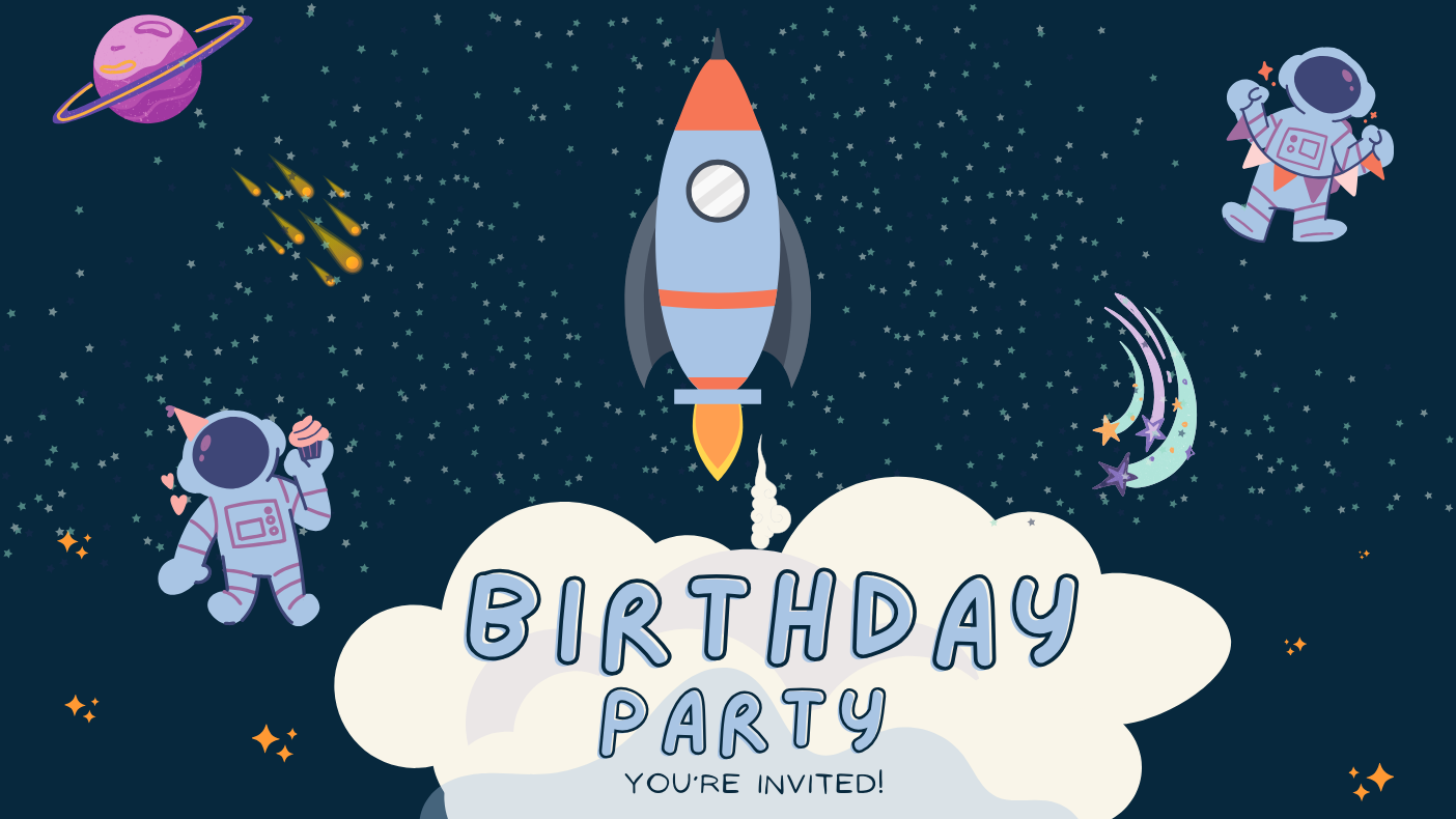 space birthday theme