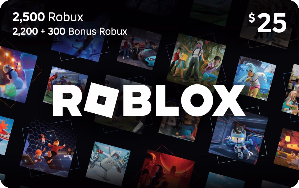 roblox gift card $25