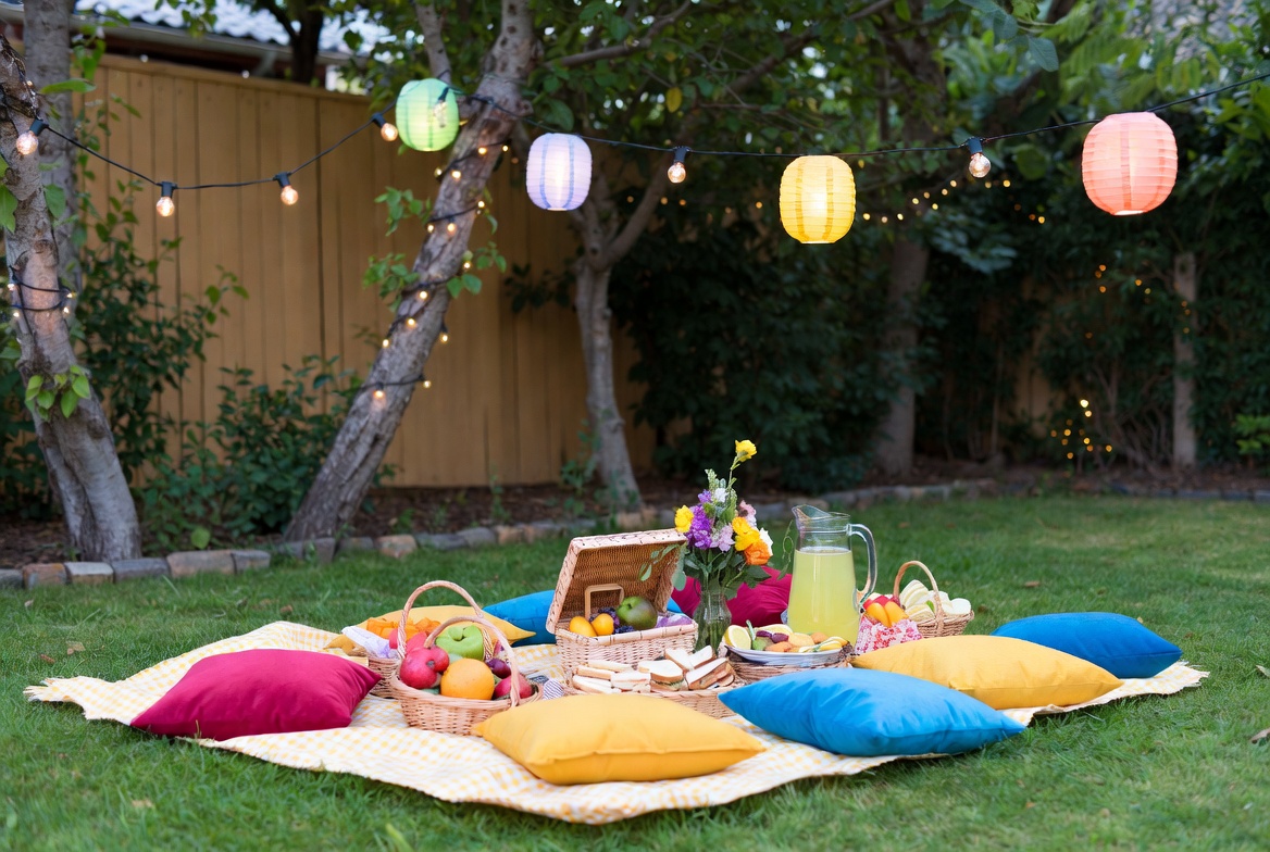 picnic in the backyard