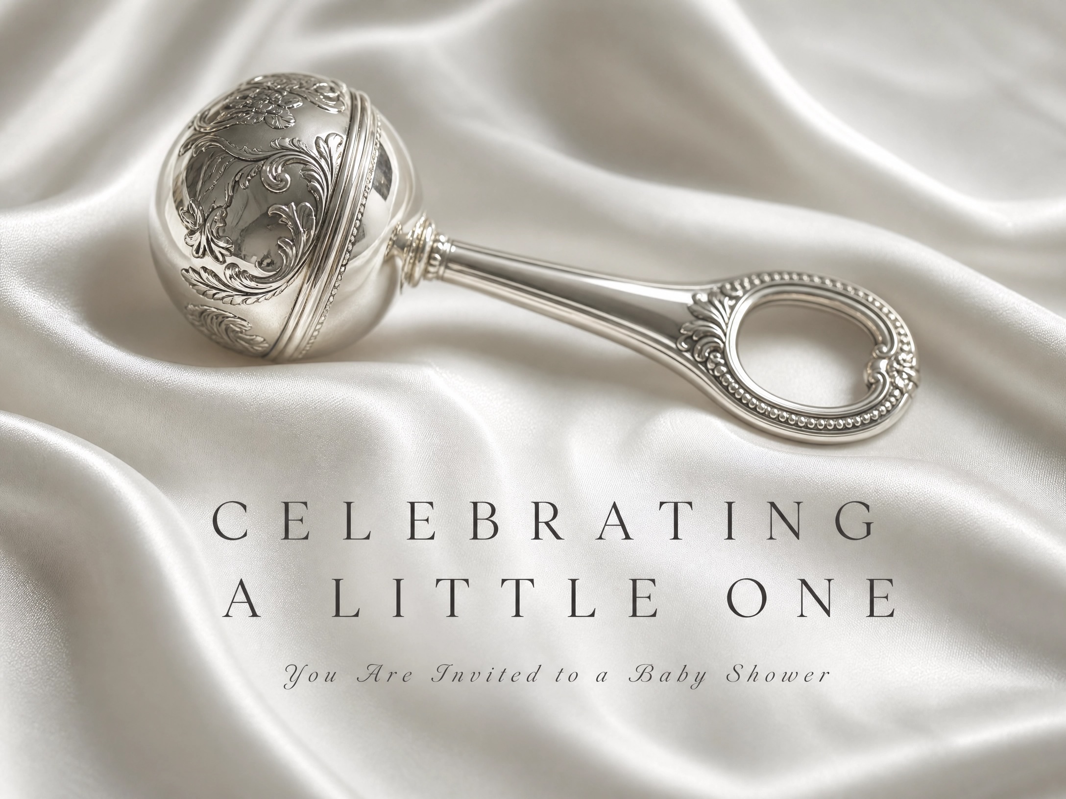 elegant baby shower invitation