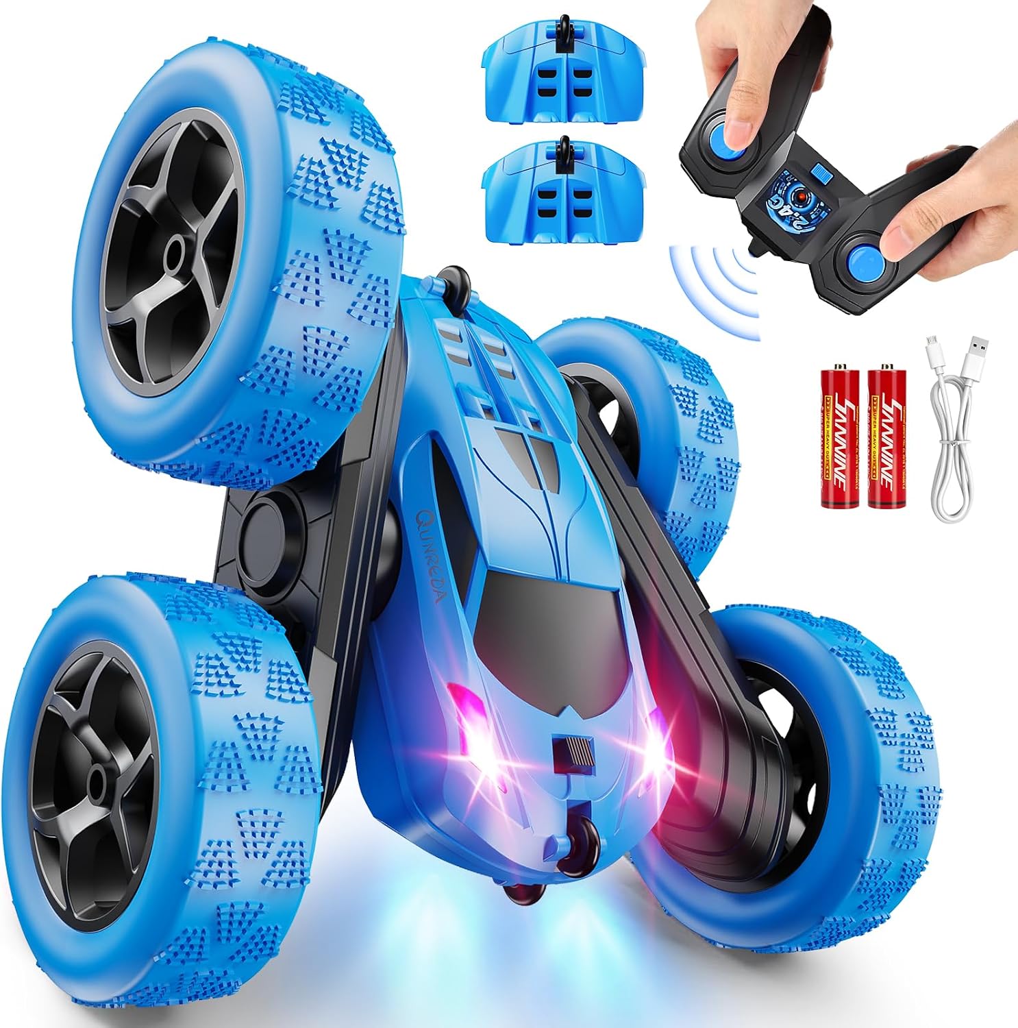 blue remote control car