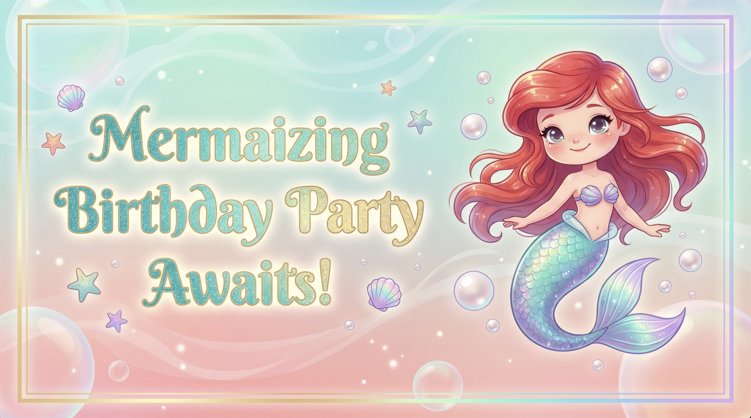 mermaid birthday theme