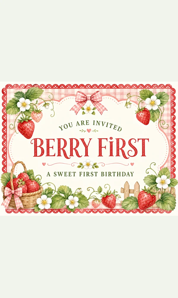 Berry First Sweet Birthday