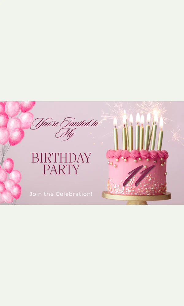 Eleven Candles on a Cake
