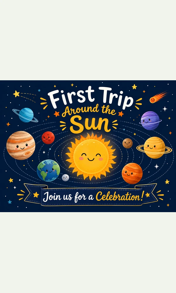 First Trip Around The Sun Birthday