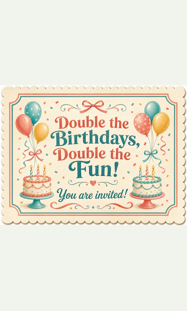 Double The Birthday - Double The Fun