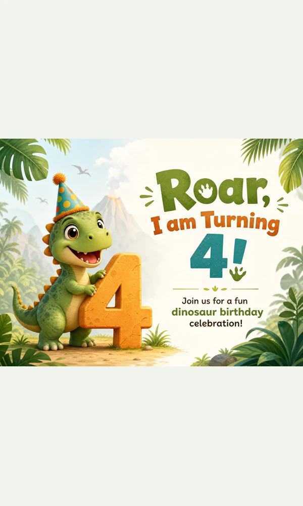 Roar I am Four!