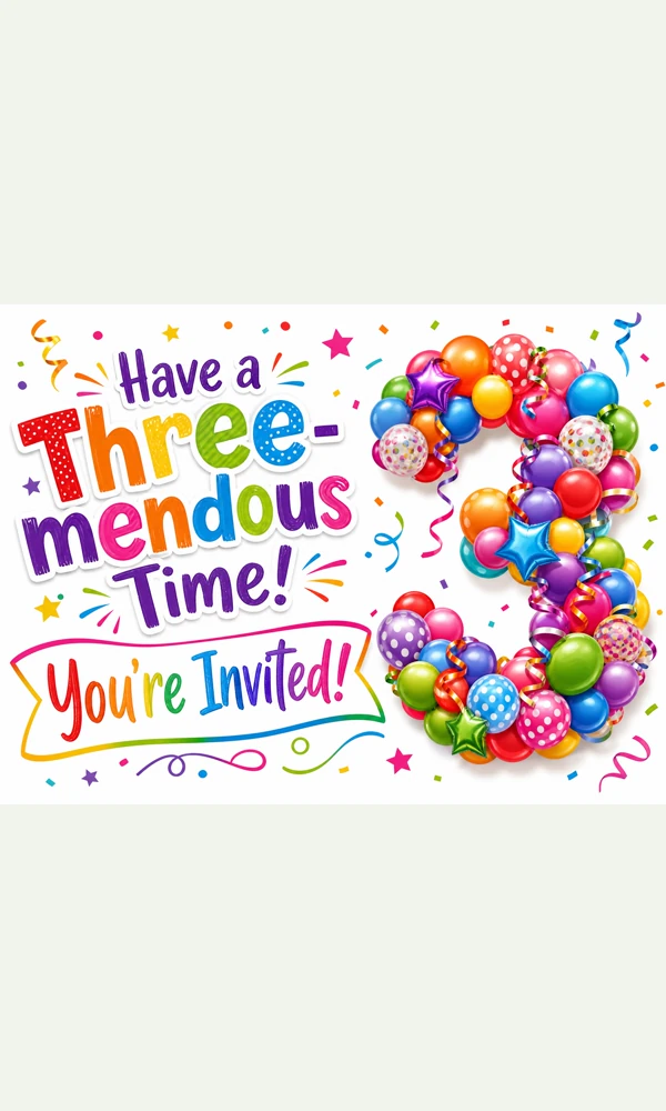 Three-mendous Celebration