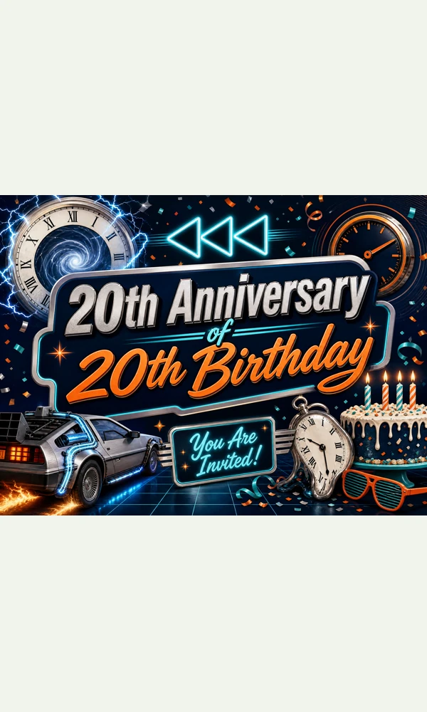 40th Birthday Invite