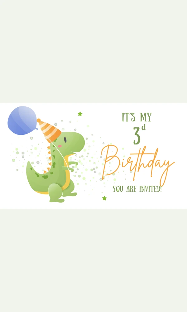 Dinosaur Invitation