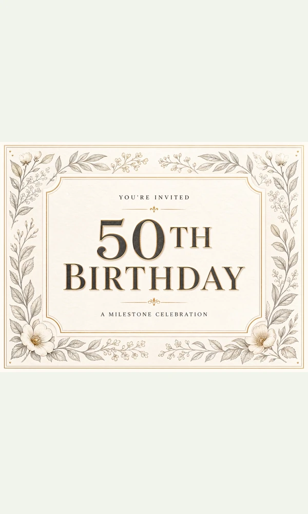 50th Birthday Milestone