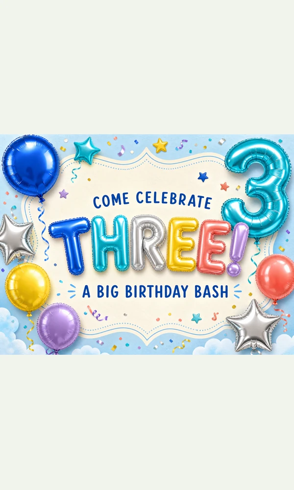 Celebrating Three