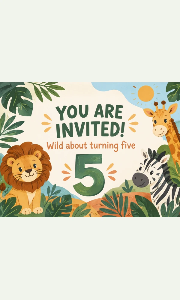 Wild About Turning Five