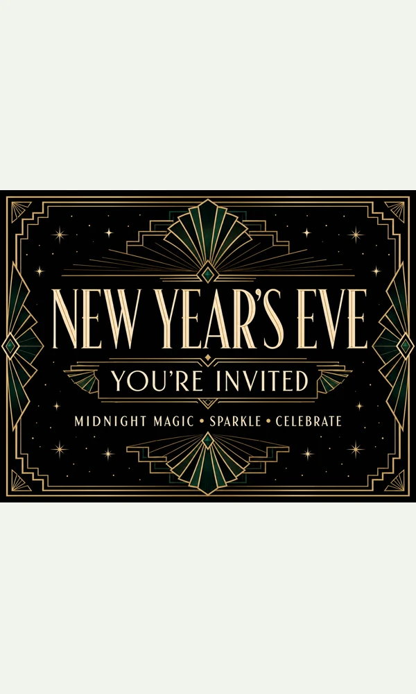 New Years Eve In Art Deco