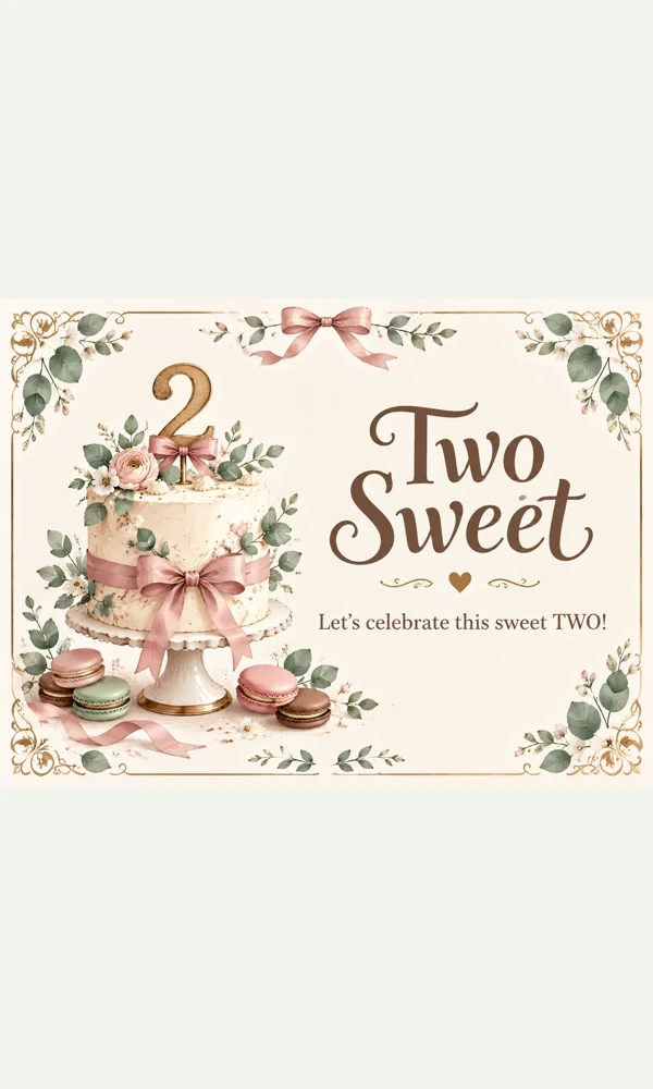 Two Sweet Second Birthday