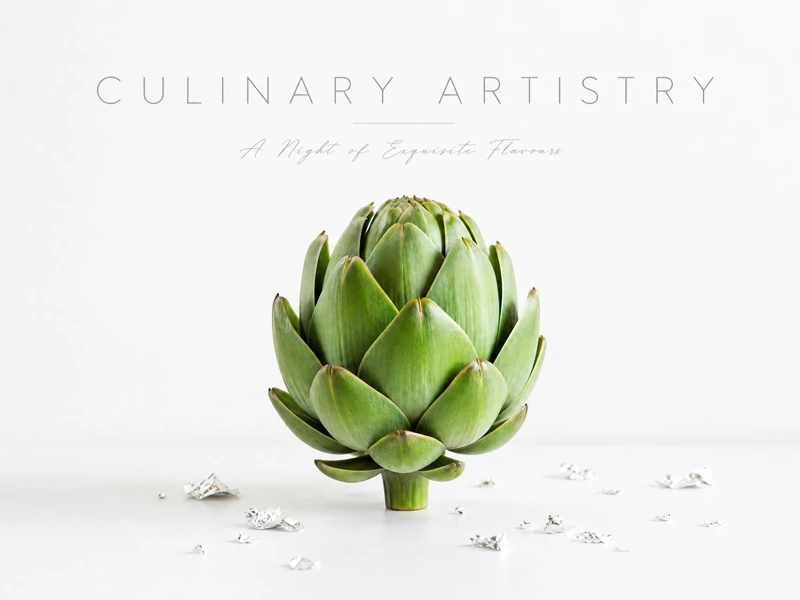 Culinary Artistry — Dinner Party, Minimalistic, Artichoke, Exquisite Flavours