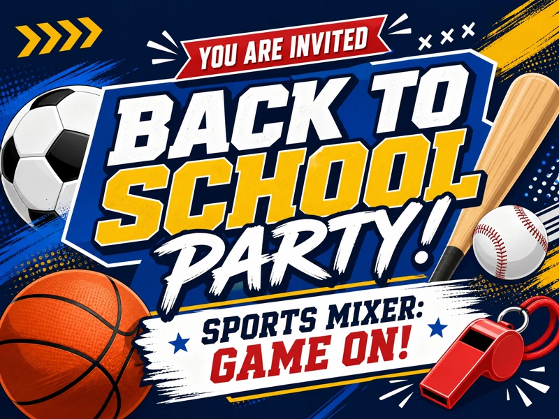 Back To School Sports Mixer — Back to school party, Back To School Sports, Mixer, School