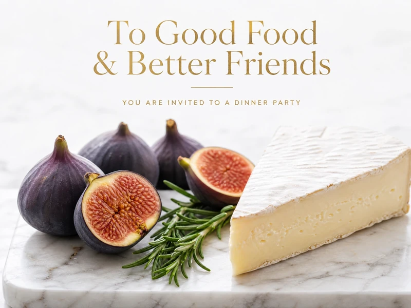 Good Food & Friends — Dinner Party, Figs and Cheese