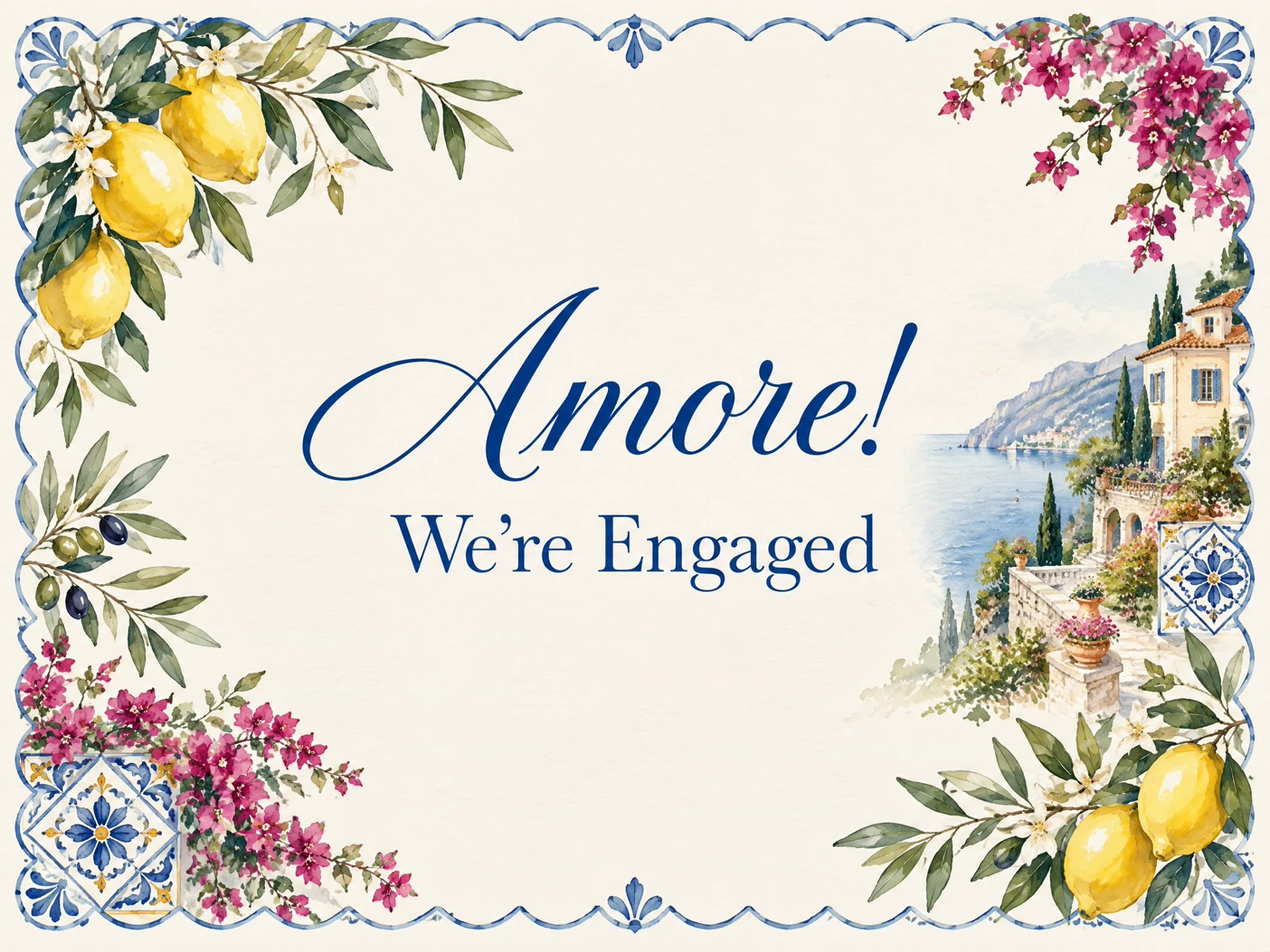 Amore! — Engagement Party, Amalfi Coast, Italy, Italian Wedding