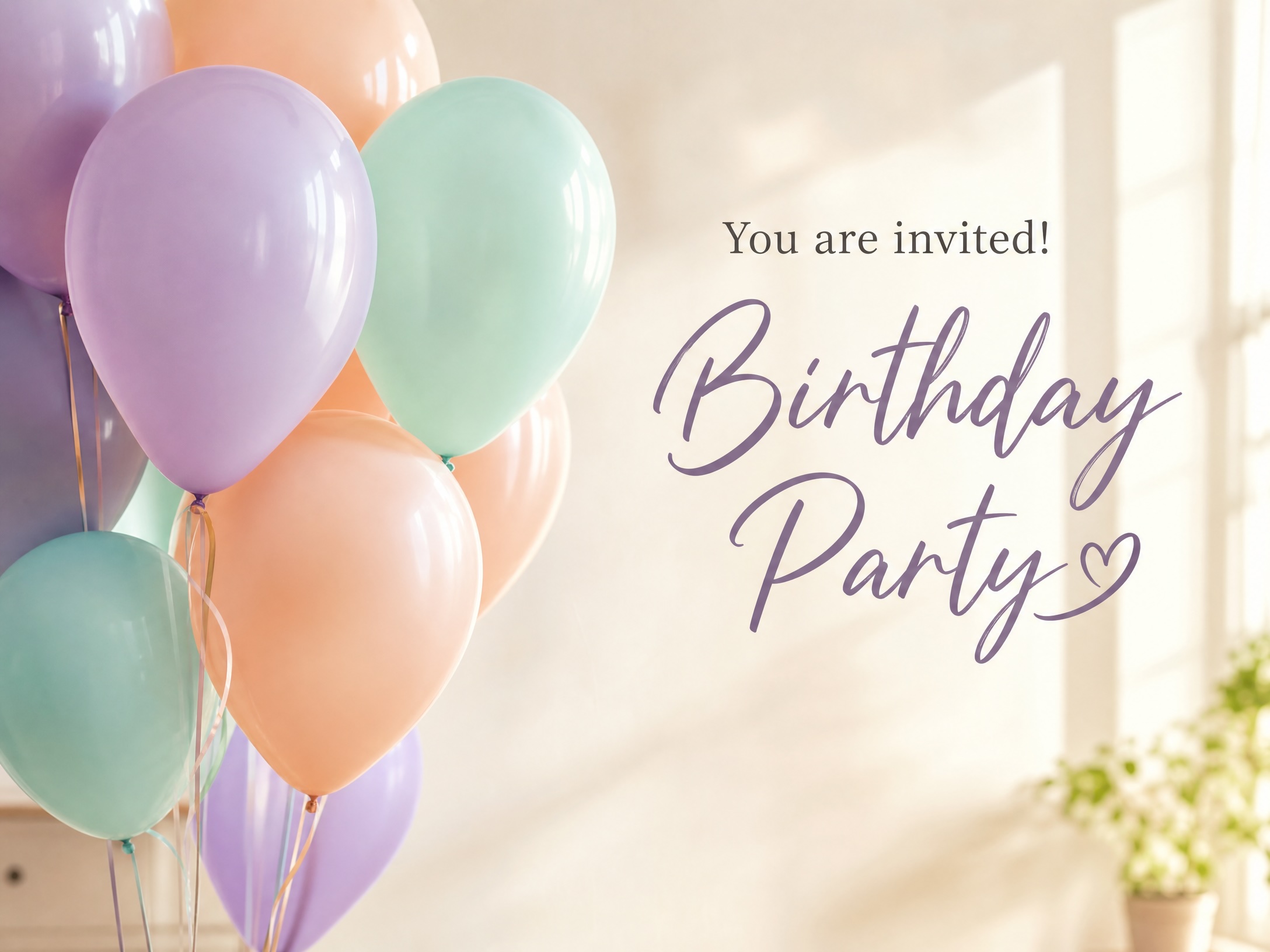 Soft Colors and Balloons
