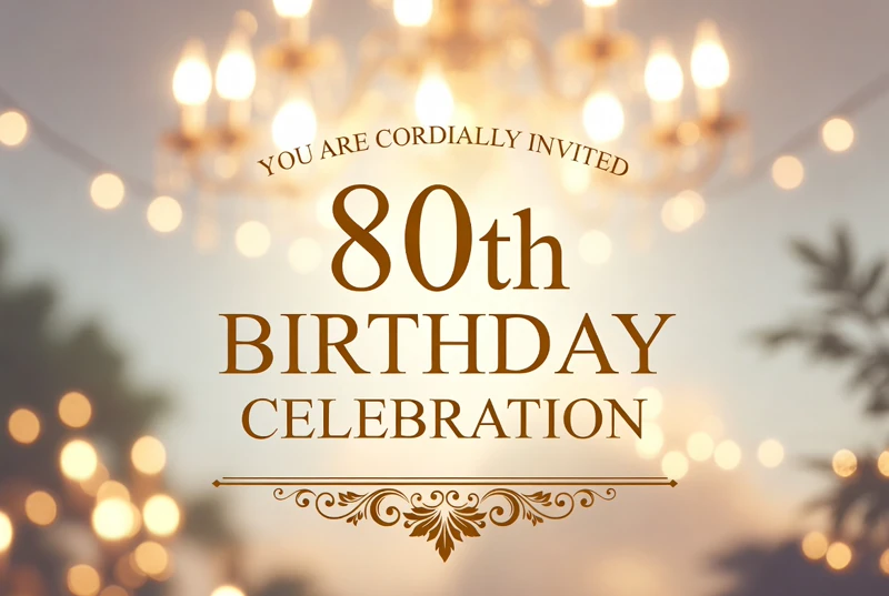 Warmth and Smiles — 80th Birthday, Eighty