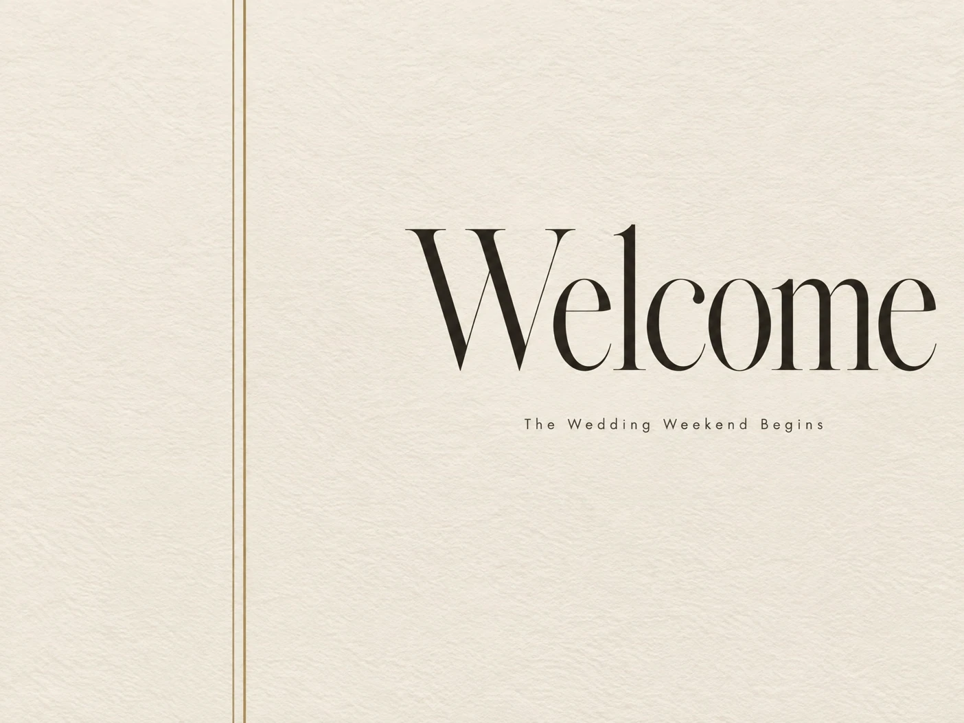 Welcome Party Invite — Wedding Weekend, Wedding Welcome Party, Invitation, Minimalistic, Classic