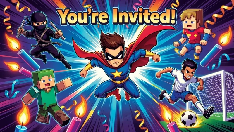 Epic Heroes Block Party — Superheroes, Video Games, Minecraft, Superman