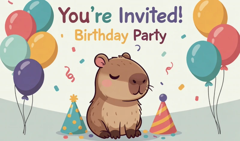 Capybara Capybara Capybara... — Capybara Birthday Party