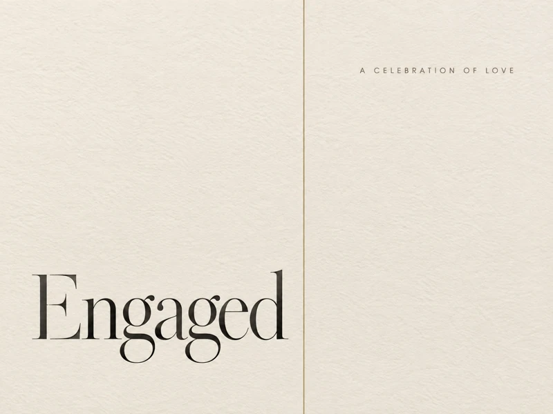 Engaged — Engagement Party, Invite, Minimalistic, Classic