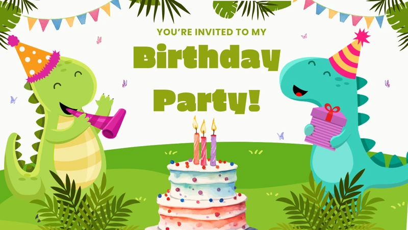 Dinosaurs Invited — Dinosaur Birthday, Cake, Toddler