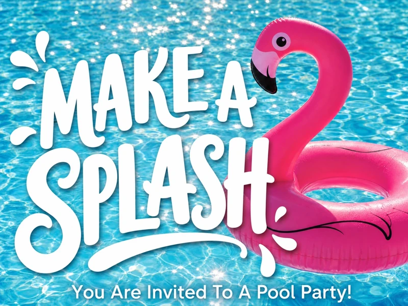 Make A Splash! — Pool Party, Flamingo Float, Summer