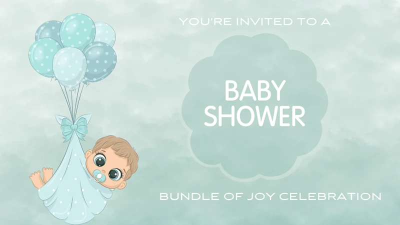 Bundle of Joy — Baby Shower, Boy, Blue