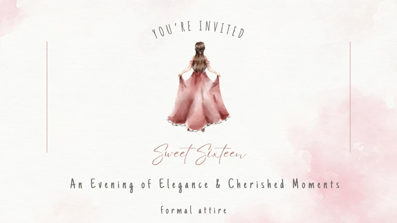 Sweet Sixteen — Sweet 16, Formal, 16th Birthday, Ball Gown