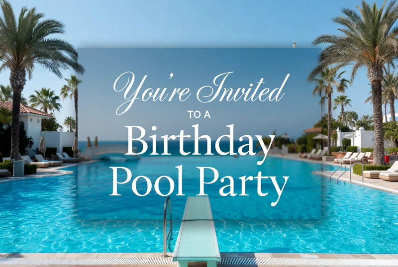 Pool Serenity — Pool Party Birthday, Summer, Swim