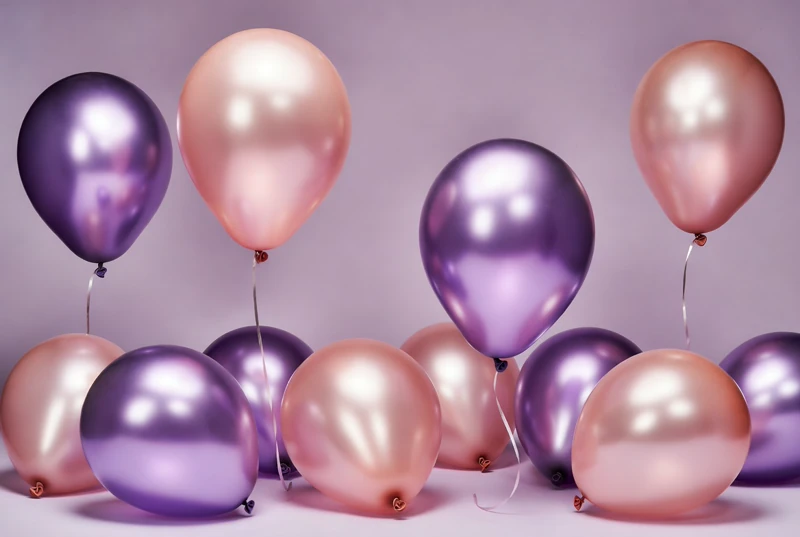Secret Balloons — Save the Date, Pink, Purple, Surprise Party