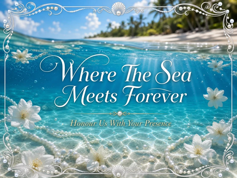 Forever And The Sea — Beach Wedding, Travel, Destination Wedding, Pearls