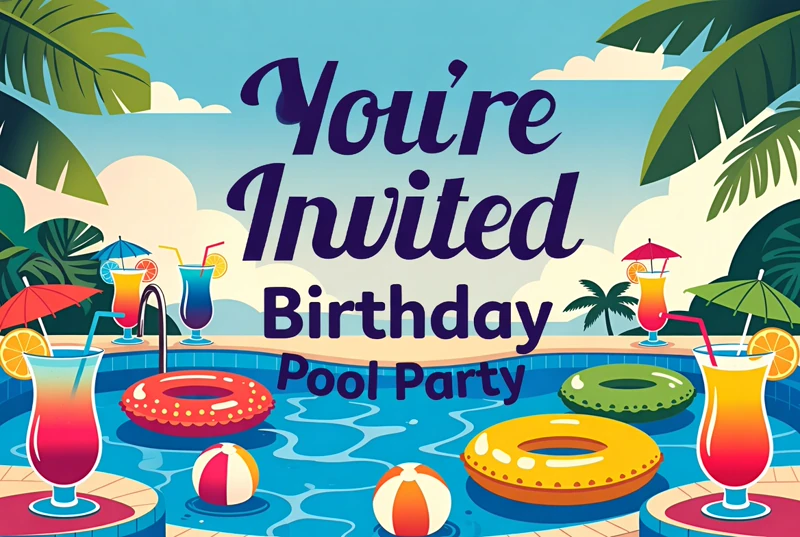 Summer Birthdays Are Best — Pool Party Birthday, Swim, Birthday Pool Party
