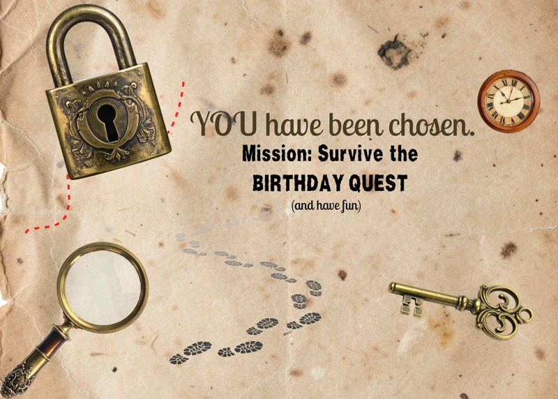 Mission: Birthday Quest — Escape Room, Quest, Adventure, Mission