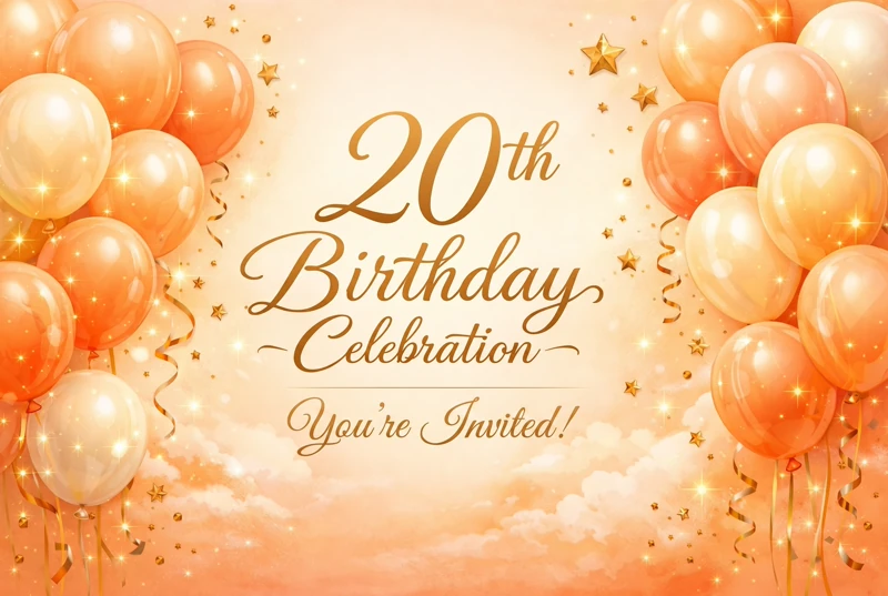 20th Birthday Celebration — Twenty, Twentieth Birthday