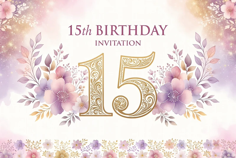 Pretty in Pink — 15th Birthday, Fifteenth, Flowers
