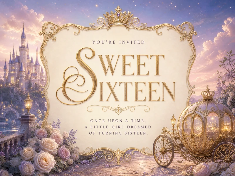 Princess And A Castle — Sweet 16, Princess, Castle, Fairytale