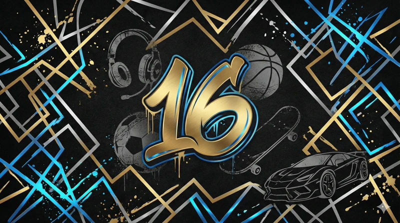 16 Overdrive — Balls, Sports, Music, Beats, 16th Birthday