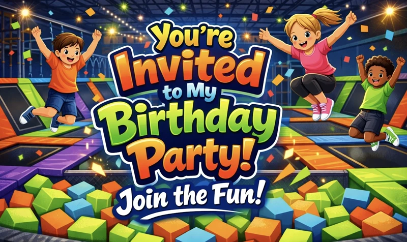 Trampoline Fun — Trampoline House, Jumping, Sky Zone, Trampoline Park Birthday