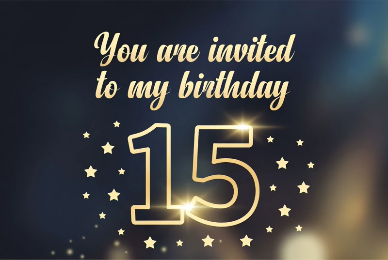 Magic 15 — 15th Birthday, Fifteenth, Sparkles