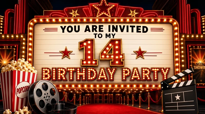 14th Movie Fun — 14th Birthday, Movie Birthday Night, Theater